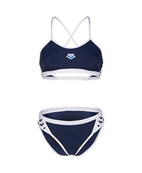 Thumbnail for ARENA Damen Icons Zweiteiliger Badeanzug, Navy-weiß, 40 im Sale