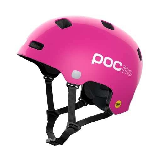POC POCito Crane MIPS Fahrradhelm für Kinder mit bewährtem Schutz, MIPS-Rotationsschutz und fluoreszierenden Farben für gute Sichtbarkeit im Sale