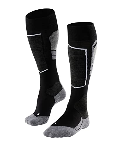 FALKE Men's Ski Socks SK4 Advanced KH Wool Warm Thin 1 Pair, Black (Black-Mix 3010), 44-45 on Sale