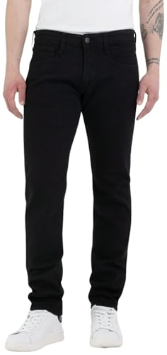 Replay Herren Jeans Anbass Slim-Fit, Black 098-2 (Schwarz), 30W / 30 im Sale