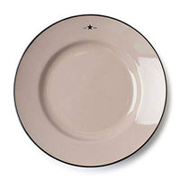 Thumbnail for LEXINGTON - Cake plate, dessert plate - Plate - Stoneware - Color: Beige Dark Blue - Dimensions (ØxH): 22.5 x 3.5 cm