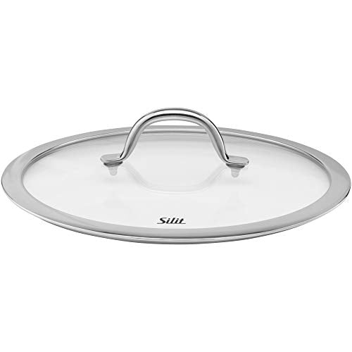 Silit Passion pot lid 24 cm, pan lid, glass lid with metal handle, heat-resistant glass, dishwasher-safe on sale