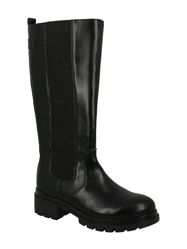 Tom Tailor Damen 4294201 Kniehohe Stiefel, Black, EU im Sale