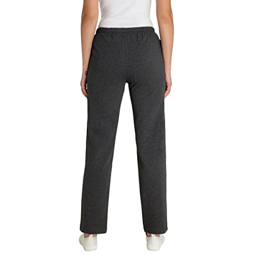 Tracksuit bottoms jogging pants for women anthracite melange by hajo on sale