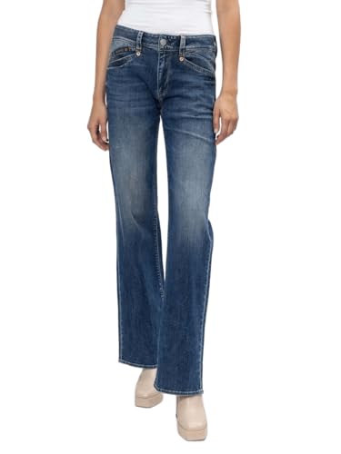 Herrlicher Prime New Damen Jeans Bootcut-Jeans Hose Wide-Leg mit Stretchanteil im Sale