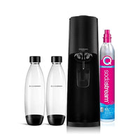 Thumbnail for sodastream Wassersprudler Terra Value Pack x2 mit 2 spülmaschinenfesten Flaschen 1 l und 1 Zylinder CO2 Quick Connect für bis zu 60 l, schwarz matt im Sale