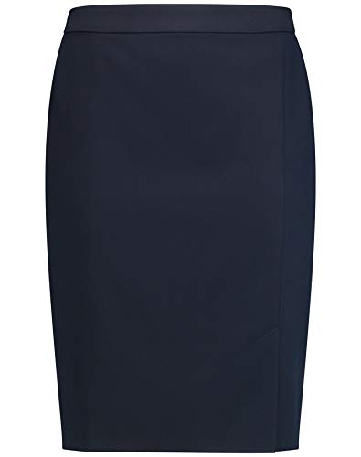GERRY WEBER Damen Gewebe kurz Rock, Blau, 46 im Sale