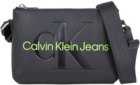 Thumbnail for Calvin Klein Jeans Women's Small Shoulder Bag, Black (Black/Dark Juniper), One Size on Sale