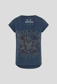 Thumbnail for Rokker Custom T-Shirt Damen (blau), im Sale