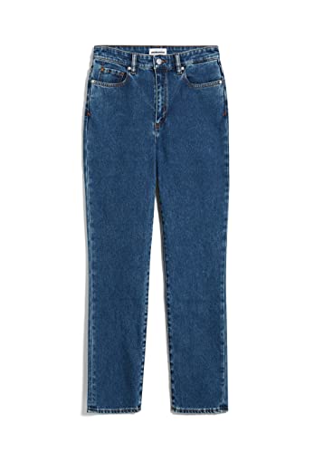ARMEDANGELS Damen Slim Jeans Bio-Baumwoll Mix X-Stretch LEJAANI Slim Fit Blue Base im Sale