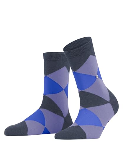 Burlington Damen Socken Bonnie W Sso Baumwolle gemustert 1 Paar, Rot Cranberry 8033, 36-41 im Sale