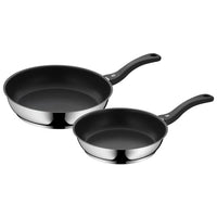 Thumbnail for WMF Devil frying pan set 2-piece, frying pan 28 cm + 24 cm, pan induction, Cromargan stainless steel coated, plastic handle on sale