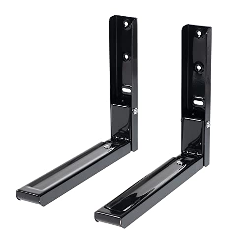 Invero Universal-Wandhalterung für die Mikrowelle, ausziehbar, robust, verstellbar, zur Wandmontage, mit Befestigung und Befestigung, ideal für Küchen, Wohnungen und mehr, max. Gewicht 45 kg im Sale