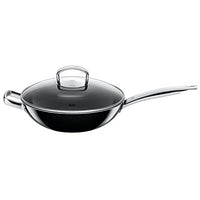 Thumbnail for Silit Wok 28 cm, wok pan with glass lid, pouring rim, Silargan functional ceramic, wok pan for induction, black on sale