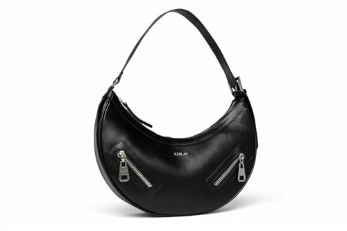 Replay Damen Handtasche Schultertasche, Black 098 (Schwarz), Onesize im Sale