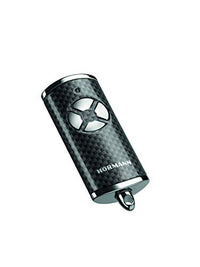 Thumbnail for Hörmann hand transmitter HSE 4 BS (frequency 868 MHz, high-gloss carbon, garage door opener with chrome caps, batteries, dimensions 28 x 70 x 14 mm, including key ring) 4511585 on sale