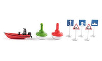 Thumbnail for siku 5512, Anlegestelle, Kunststoff, Multicolor, Spielkombination 2 Grundplatten, Arbeitsboot, Bojen, Imbissbude, Steg, Kran, Zum einfachen Zusammenstecken im Sale