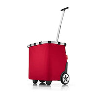 Thumbnail for reisenthel carrycruiser in Rot – Tragbarer Einkaufstrolley mit stabilem Aluminiumrahmen, Schultergurt und herausnehmbarer Netz-Innentasche – Aus wasserabweisendem Material im Sale