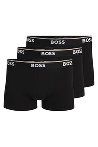 Thumbnail for BOSS Hugo Men's Trunk 3p Co/EL Boxer Shorts, New - Black1, on sale