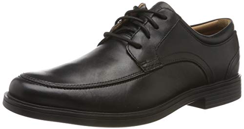 Clarks Herren Un Aldric Park Oxford, Black Leather, EU im Sale