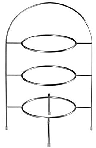ASA Selection 99201/950 Etagere 3 Etagen für Dessertteller 21cm , h 36.5cm, Weiß, Weiss/Opulenter Garten im Sale