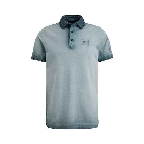 PME Legend Short Sleeve Polo Light Pique Cold - Herren Poloshirt, im Sale