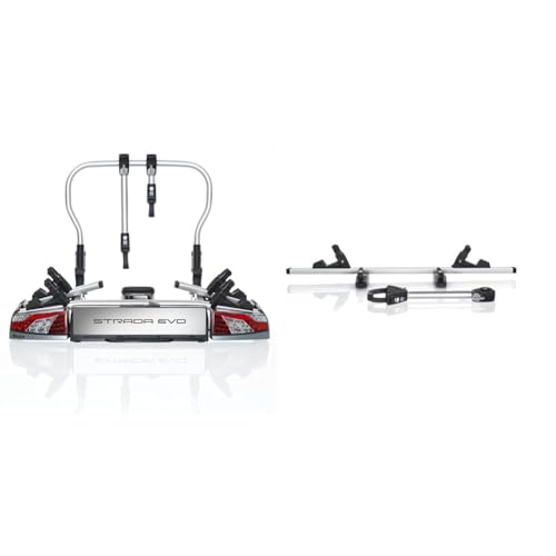 Atera 022700 PKW Fahrradträger Strada Evo 2 & 022710 Erweiterung Evo 2, eloxiertes Aluminium - Radschiene mit Abstandshalter für den Transport eines 3. Fahrrads im Sale