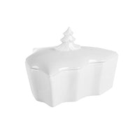 Thumbnail for Sompex - JULU, Christmas tree tin large - ceramic, white (31920) on sale