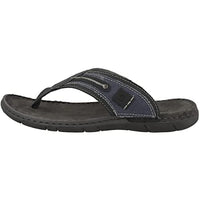 Thumbnail for Josef Seibel Men's Flip Flops Leather Paul 57, Width G (Normal), Beach, Men's, Toe-thong sandals, Summer shoes, Summer sandals, Blue (Jeans), 46 EU on sale