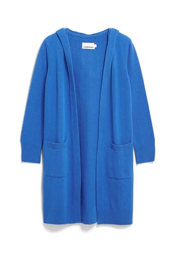 ARMEDANGELS Damen Strickjacke Relaxed Fit aus Bio-Woll Mix WANDAA Relaxed Fit Warm Blue im Sale
