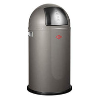 Thumbnail for WESCO 175831-77 Pushboy waste bin 50 liters, stainless steel, matt graphite, graphite on sale