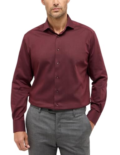 ETERNA Modern Fit Hemd Langarm Haifischkragen Muster grau im Sale