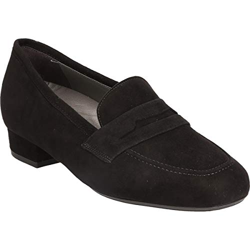 Peter Kaiser Slipper & Mokassin Wanda, Rauleder, Schwarz, Damen im Sale