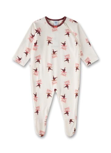 Sanetta Baby-Overall Beige | Praktischer und bequemer Strampler aus Bio-Baumwolle für Mädchen. Baby Overall 074 im Sale