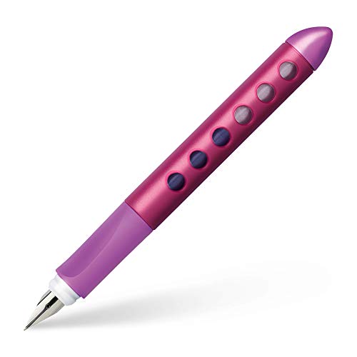 Faber-Castell 149846 - Schulfüller Scribolino, für Rechtshänder, Feder A, brombeer, 1 Stück im Sale
