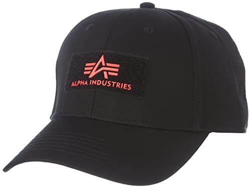 Alpha Industries Unisex Cap VLC II Basecap für Herren Hut, Black/Red, Einheitsgröße im Sale