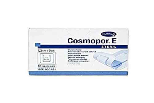 Hartmann Set 10 Cosmopor steril Pflaster – steril mit Kompressen 5 cm x 7,2 cm