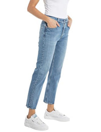 Thumbnail for Replay Damen Jeans Maijke Straight-Fit Rose Label aus Comfort Denim, Medium Blue 009 (Blau), 27W / 28 im Sale