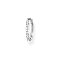 Thumbnail for Thomas Sabo Einzel Creole weiße Steine 925 Sterling Silber CR657-051-14 im Sale