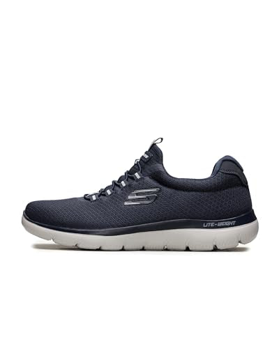 Skechers Herren Summits-52811 Sneaker, Schwarz Black Charcoal, leichtes Gewicht 45 EU im Sale
