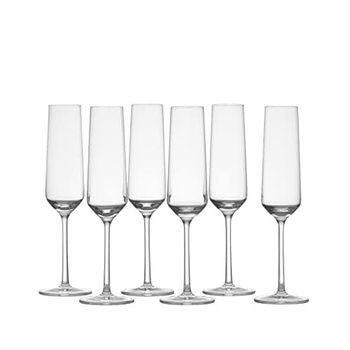 Schott Zwiesel 26112415 Pure Glas Champagneflûte met MP, 0.21 L, 6 Stück im Sale