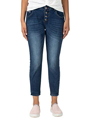 Timezone Women's Regular Jillytz Cropped Jeans, Blue (Skylight Blue wash 3336), W28 (Manufacturer size: 28) on sale