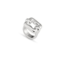 Thumbnail for UNOde50 STERLING SILVER PLATED ALLOY RING SQUARE FOR Sale