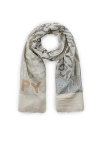 Thumbnail for CODELLO Damen Schmaler Statement Schal aus Baumwoll-Jacquard im Sale