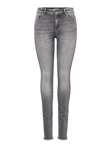 Women's ONLY Skinny Fit Jeans | Mid-Waist Stretch Denim Pants | ONLBLUSH Life Skinny Jeans, Colors: White, on Sale