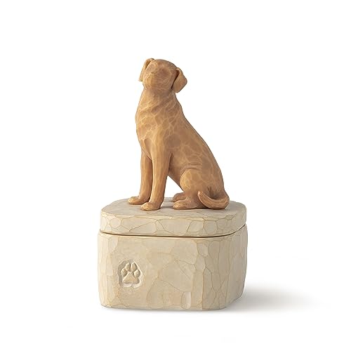 Willow Tree Love My Dog Golden Keepsake Box on sale