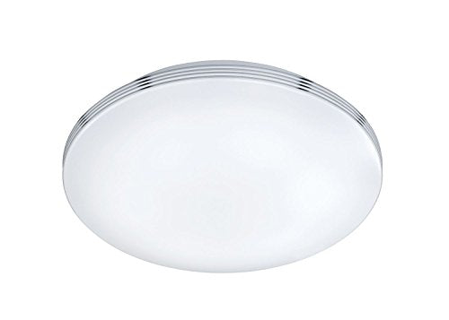 Trio Leuchten LED Bad Deckenleuchte Apart 659411806, Metall chrom, 1x 18 Watt, Weiß im Sale