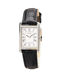 Thumbnail for Seiko Damen-Uhr Quarz Edelstahl mit Lederband SWR053P1, Silber im Sale