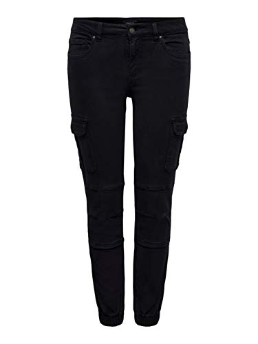 ONLY Cargo Jeans | Stretch Denim Jogger Pants | Slim Mid-Waist Carrot Pants ONLMISSOURI, Colors: Green, on Sale