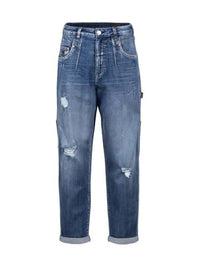 Thumbnail for Herrlicher Peyton Denim Comfort Jeans Pants Worker Jeans Loose High Waist Pants 7/ Length on Sale